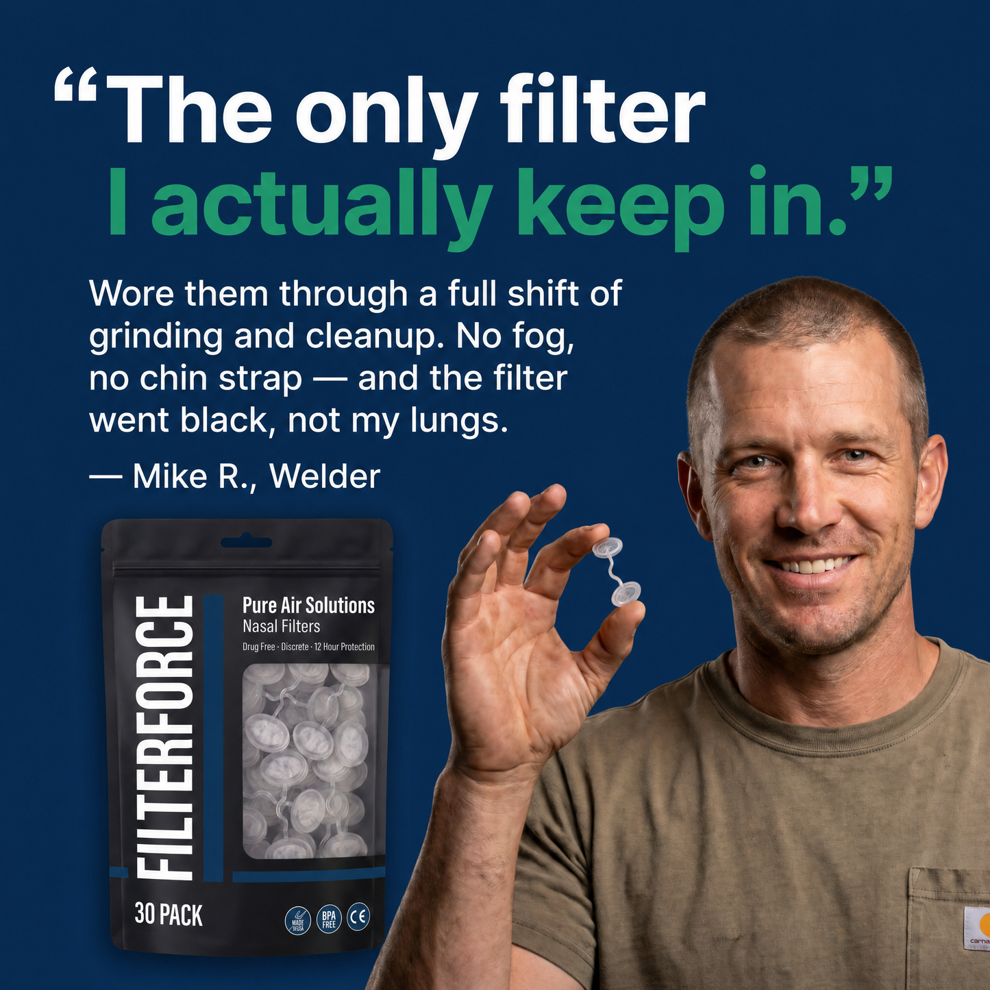 FILTERFORCE™ Nose Filters